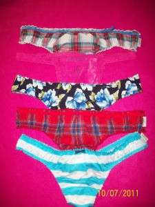 NWT GILLY HICKS BY ABERCROMBIE LOT OF 5 THONGS LARGE  