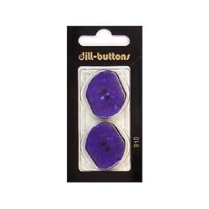  Dill Buttons 28mm 2 Hole Purple 2 pc (6 Pack) Pet 