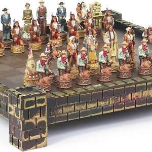   : American West Chessmen & Belvedere Castle Chess Board: Toys & Games