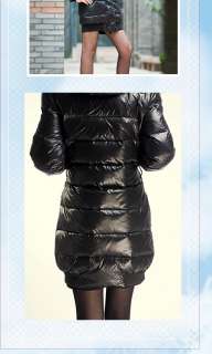 Superbe Neuf Femme manteau doudoune à noir veste avec capuche Taille 