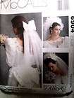 Bridal Veil Pattern McCalls 3508 Wedding Bride Blusher  