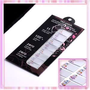   Pcs Different Size Silver Base Colorful Music Notes Nail Decals B0045