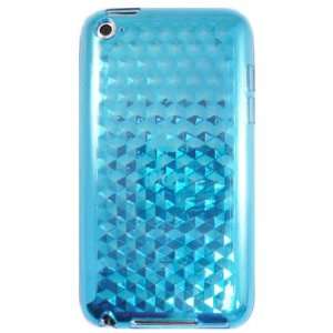  Blue Hexagon Pattern Gel Case for Apple iPod Touch 4th Gen 
