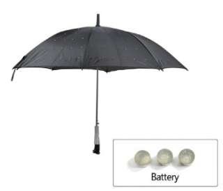 Twilight Umbrella   Blue LED Gadget   Waterproof   3 Light Modes 