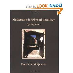   for Physical Chemistry [Paperback] Donald A. McQuarrie Books