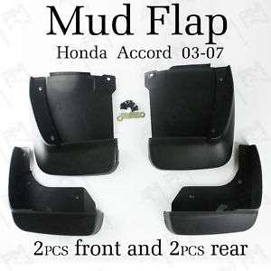 Mud Flaps Splash Guards Honda Accord 2003 2007 Model  