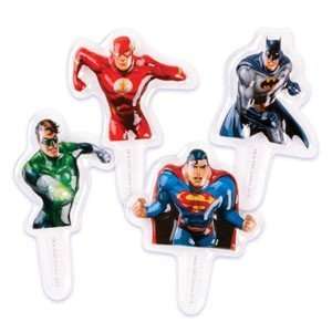  Justice League Super Hero Cupcake Picks   12ct Toys 