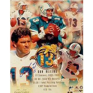 Dan Marino Miami Dolphins 16x20 Autographed Limited Edition Gold 
