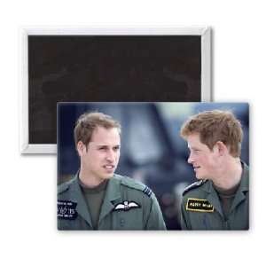  Prince William and Prince Harry   3x2 inch Fridge Magnet 