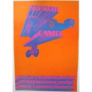  Sopwith Camel Neon Rose Original Poster 1967 NR5 2