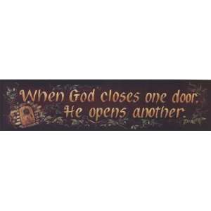  God Opens Doors by Gail Eads 20x5: Kitchen & Dining