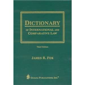  Dictionary of International and Comparative Law 3rd 