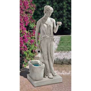   Greek Goddess of Youth Garden Yard Water Feature Fountain  