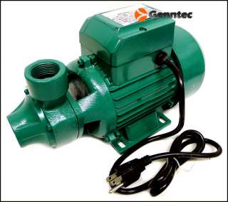 Industrial 1HP Electric Water Pump Centrifugal 1 In/Out Cast Iron 