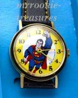1977 Dabs Superman Adult Size Character Watch Brand New with Original 