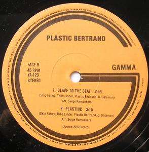 PLASTIC BERTRAND Slave to the beat ELECTRO DISCO 12 EP  