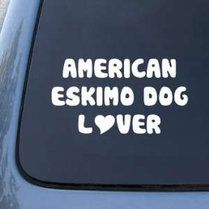 AMERICAN ESKIMO DOG   Car, Truck, Notebook, Vinyl Decal Sticker #1924 