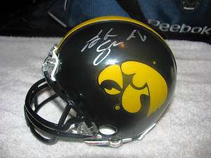 Adrian Clayborn signed Iowa Hawkeyes Mini Helmet  