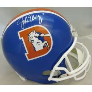 John Elway Signed Denver Broncos d Full Size Helmet  