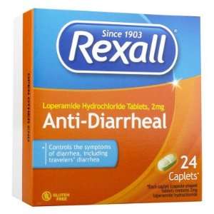  Rexall Anti Diarrheal Tablets, 24 ct Health & Personal 