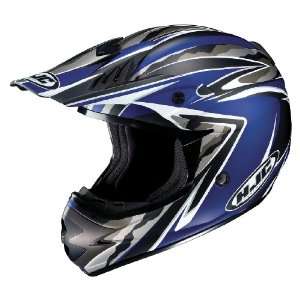  HJC AC X3 Agent MC 2F Motocross Helmet Flat Blue/Black 