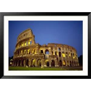 Exterior Amphitheater Ruins, Rome, Italy Places Framed Photographic 