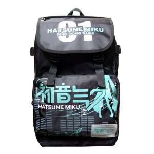 Vocaloid 2 Hatsune Miku Backpack School Bag Black bag03  