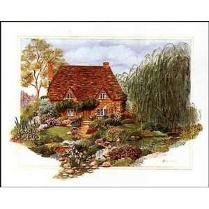  Cottage By the Pond By Gloria Eriksen Highest Quality Art 