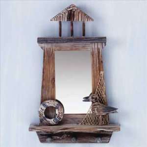   Theme Mirror with Coat Pegs   Aspen Country Store: Home & Kitchen