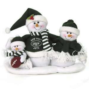  New York Jets Table Top Snowman Family