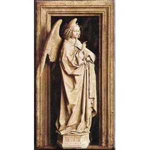   Annunciation 9x16 Streched Canvas Art by Eyck, Jan van