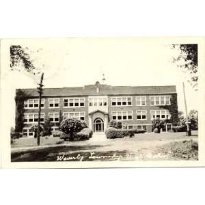   Vintage Postcard   Waverly Township High School   Waverly Illinois