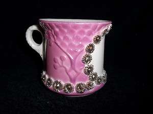  Pink Porcelain Victorian Blank Presentation Cup w/Gold Trim  