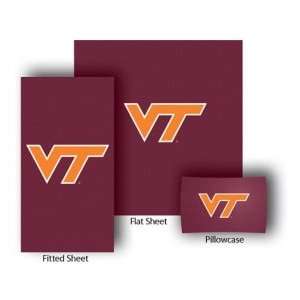    Virginia Tech Hokies Full Queen Size Sheet Set: Sports & Outdoors