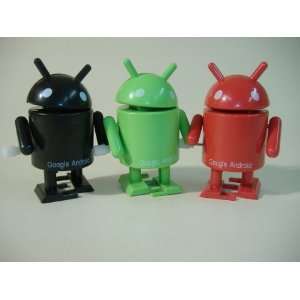   Google Android Wind Up Robots 3 Pack GREEN, RED & BLACK Toys & Games