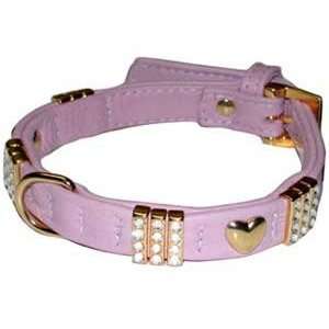  Lulu Jane City Girl Pink Leather Collar : Matching Lead 