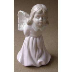   Ceramic Angel in Light Pink Dress   5 inches tall Electronics