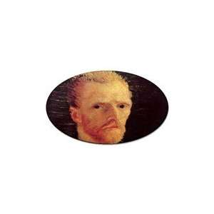  Self Portrait 6 By Vincent Van Gogh Oval Sticker 