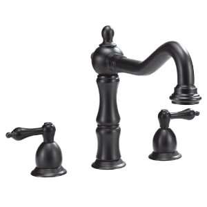 Belle Foret BFN40501TB Tumbled Bronze Deck Mount Roman Tub Faucet with 