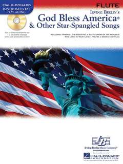 God Bless America   Flute Solo Sheet Music Song Book CD  