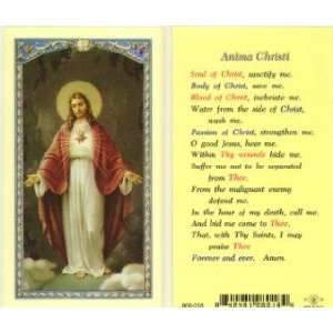 Anima Christi  Sacred Heart of Jesus Holy Card (800 018)   10 pack