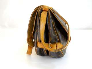 USED Louis Vuitton Monogram Saumur Shoulder bag Authentic Free 