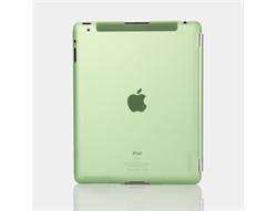   Protective Snap Shield PC Back cover for Apple iPad 2   Half Green