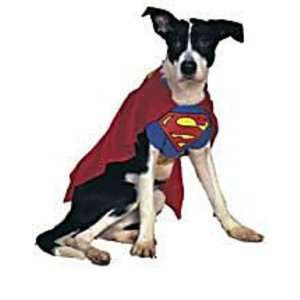  Dog Fancy Dress Costume Superman   Size Large: Toys 