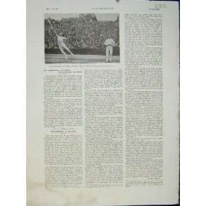 Tennis Sport Brugnon Cochet Roland Garros French 1932 