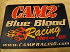 CAM2 BLUE BLOOD RACING MOTOR OIL Sticker LOOK