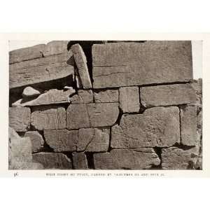  1906 Print Pylon Tahutmes Sety Sinai Egypt Archeology Geology 