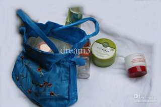 Green Women bag Handbags Purses clutch cosmetic bag Embroidery Silks 