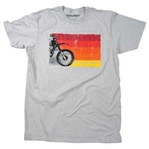  Troy Lee Designs Moto Sunset T Shirt   Youth Large/Grey 