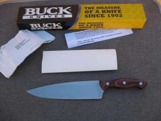 RARE Super fine Vintage Buck Knives USA Chef Knife w/Orig. Box and 